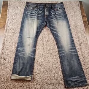 Cult Of Individuality Rebel Straight Japanese Selvedge Denim Jeans Mens 44x34